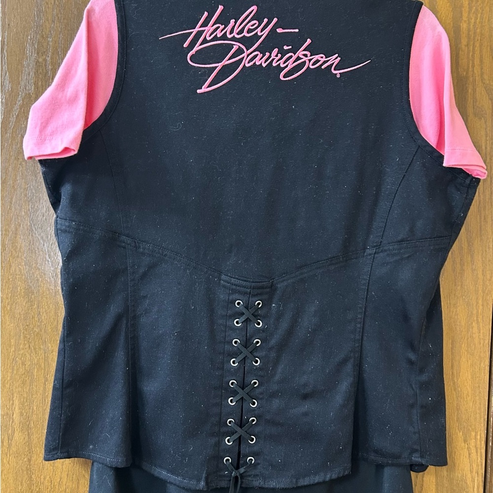 Harley-Davidson Black Jacket with Pink Details - Picture 2 of 5
